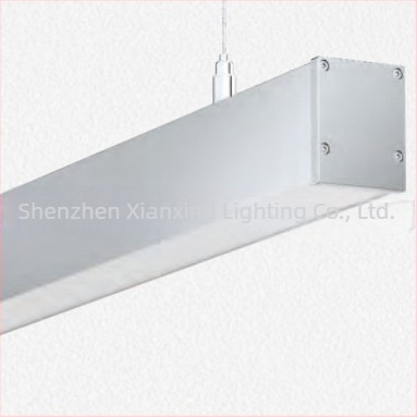 IP65 vodootporno linearno LED svjetlo s kvadratnim profilstom, duljine 1,2 m, za uredske i vanjske zidove, aluminijsko kućište, 288 LED, 6000K, 4000 lm, PF 0,9, CRI 80