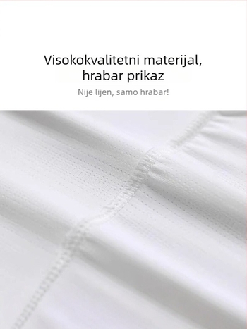 Muška brzosušeća sportska majica od poliestera s ice-silk materijalom, kratkih rukava, za trčanje, slim fit, prozračna