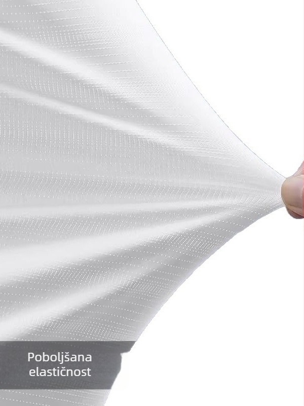Muška brzosušeća sportska majica od poliestera s ice-silk materijalom, kratkih rukava, za trčanje, slim fit, prozračna