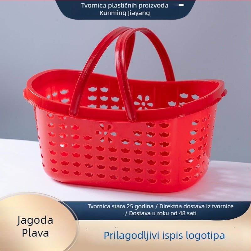 Plastična košara za branje voća – jagode, borovnice i trešnje, mala jednokratna košara