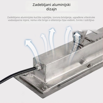 LED podvodna svjetlosna traka za bazene i spa – vanjska ugrađena zidna svjetiljka za osvjetljavanje zidova