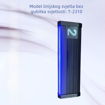 Kino svjetlo za stepenice s linearnim LED osvjetljenjem, 60 LED, 3000K, IP42, aluminijska legura, priključno napajanje
