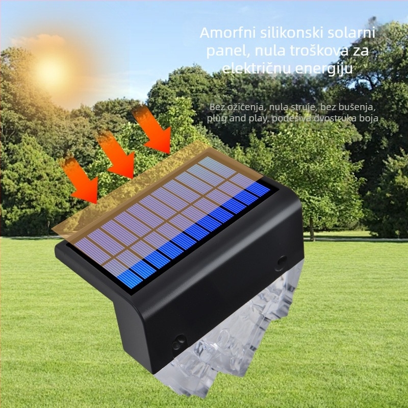 Solarna svjetla za korake, dvorište i vrt – vodootporno osvjetljenje staza, zidna svjetla za stepenice, LED svjetla iceberg za korake