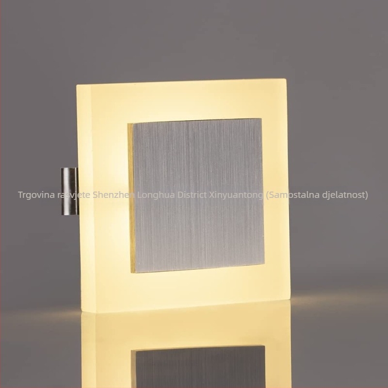 LED svjetlo za stepenice, ugradno kutno svjetlo, kućište od akrila i aluminija, IP44, 3W, topla bijela 2800–3000K