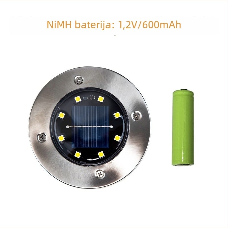 Solarne podzemne lampe za dvorište sa senzorom kutne svjetiljke za vrt