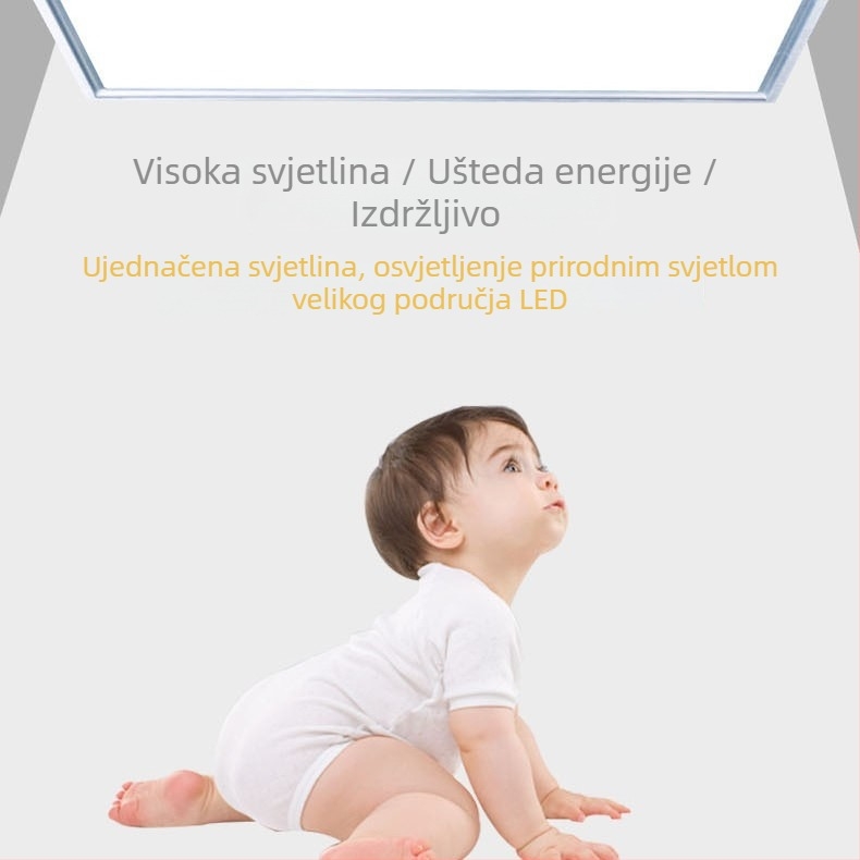 Integrirano LED panel rasvjeta 60×120 cm za plafon, kuhinju i kupaonicu, visoka svjetlost