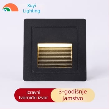 Vanjska LED svjetiljka za stepenice sa senzorom pokreta, ugrađena u zid za stepenice i hodnike