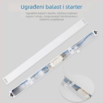 Stara T8 fluoroscentna cijev – komplet set s nosačem, lampom, starterom i balastom, 36W, trobojna dnevna svjetlost