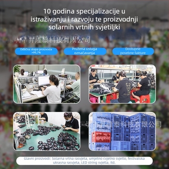 Solarna LED vanjska vrtna svjetiljka s akrilnim ljiljanom i dvostrukim slojem optičkih vlakana u obliku meduze