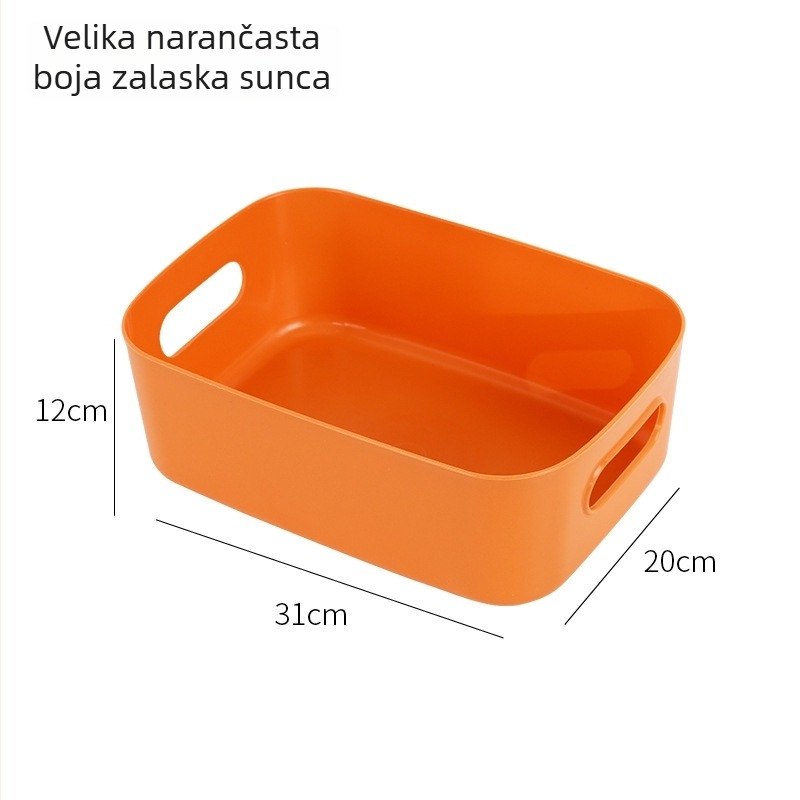 Plastična kvadratna kutija za pohranu na stol, kućna organizacija, idealna za kuhinju, kozmetiku i grickalice.