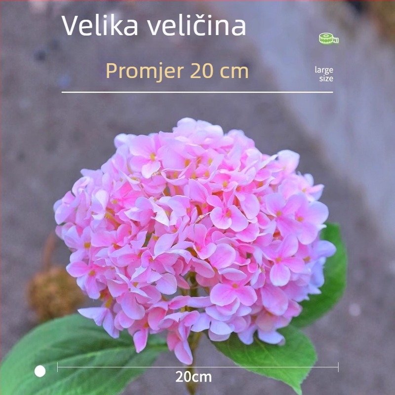 Solarne vrtne svjetiljke za vanjsku upotrebu, vodootporna rasvjeta za krajolik u stilu hortenzije