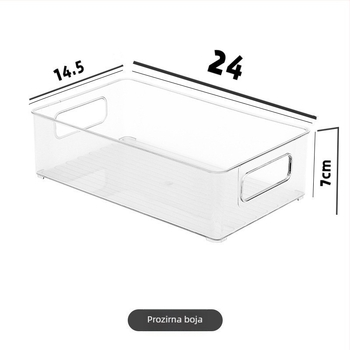 Prozirna akrilna stolna kutija za kozmetiku, njegu kože, grickalice i sitne predmete