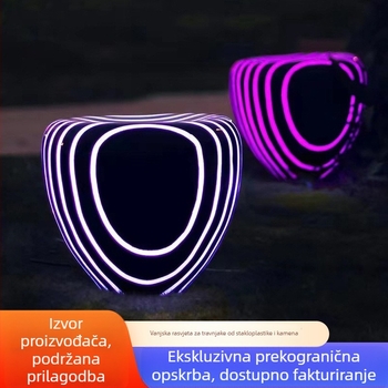 Fiberglasna kamena lampa za vanjsku rasvjetu krajinskog dizajna, LED