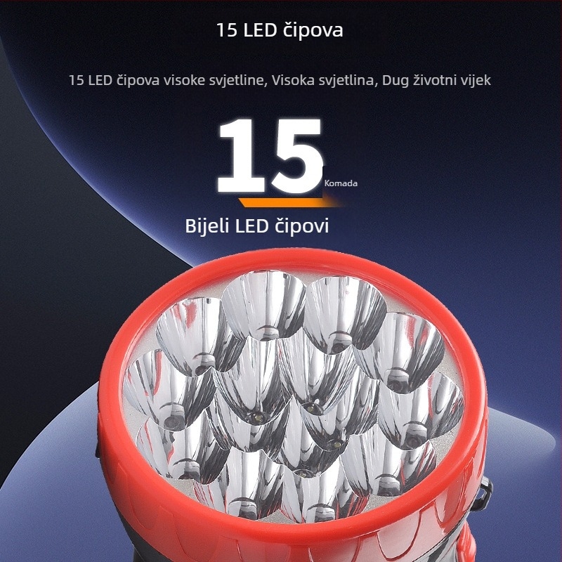 LED prijenosni reflektor s ugrađenim punjenjem, za kućne nužne potrebe i vanjsku upotrebu, dugotrajno osvjetljenje