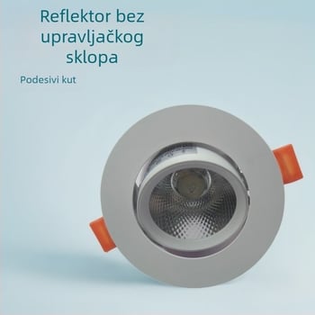 LED COB ugrađeni stropni spot svjetlo s integriranim pogonom, za kućnu upotrebu, ultra jasan uski snop