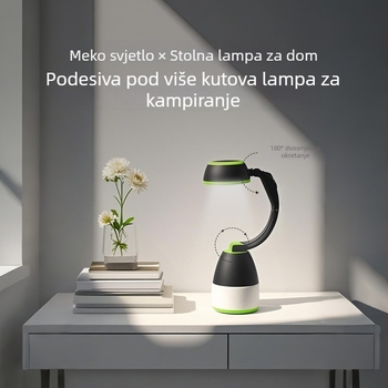 LED lampica za kampiranje, 3u1, s USB napajanjem i nužnim osvjetljenjem