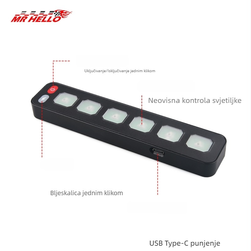 Tank 300 terenski LED reflektor sa šest-kanalnim daljinskim upravljačem i integriranim prekidačem – visokoučinkoviti LED kontroler