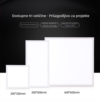 LED panel rasvjeta za kuhinju – ultra-tanki ravni panel 600x600, integrirano svjetlo 300x300
