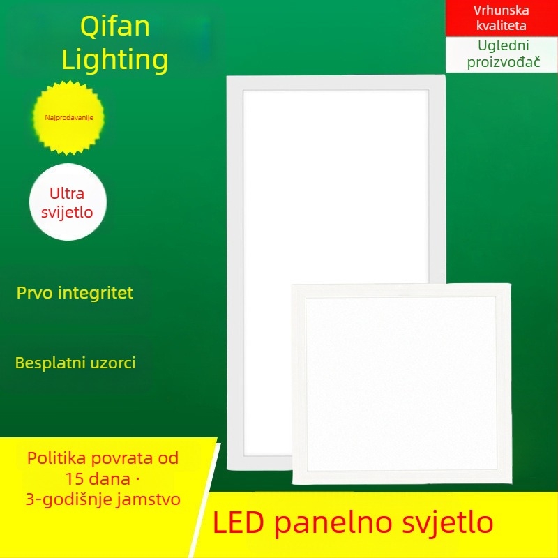 LED panel rasvjeta za kuhinju – ultra-tanki ravni panel 600x600, integrirano svjetlo 300x300