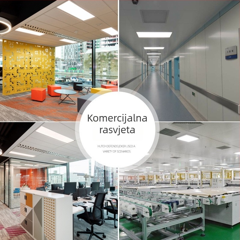 LED panel rasvjeta za kuhinju – ultra-tanki ravni panel 600x600, integrirano svjetlo 300x300