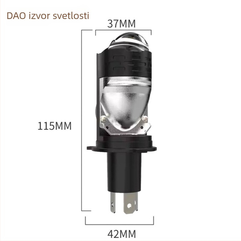M03 LED prednje svjetlo za automobile i motocikle, H4, matrix fisheye, direktno Plug-In leća, universalno