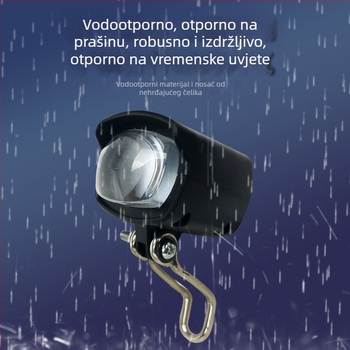 Prednje svjetlo za sklopivi skuter, LED svjetlo i sirena — dva u jedan, univerzalno 36V/48V