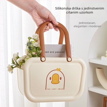 Prijenosna košara za kupaonicu s ručkom