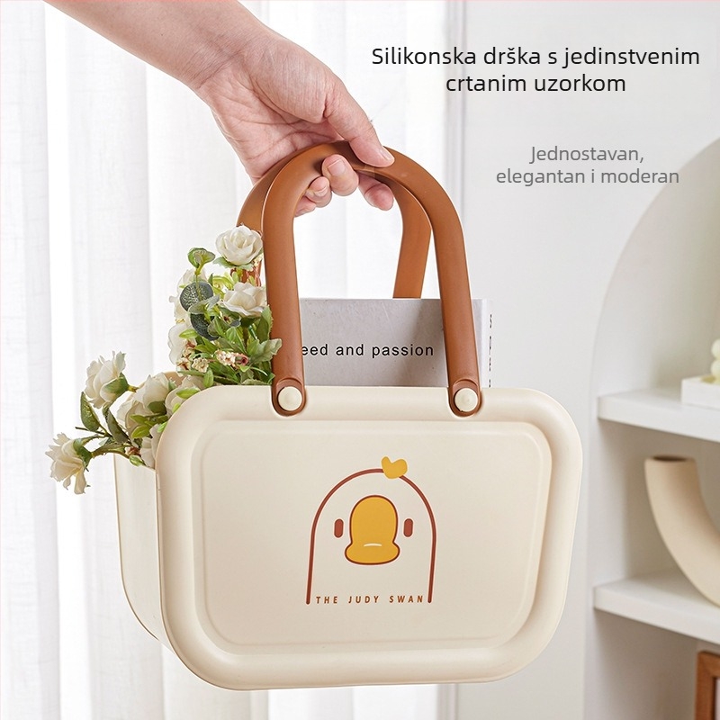 Prijenosna košara za kupaonicu s ručkom