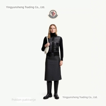 M25 unisex jakna s uspravnim ovratnikom, bijela vunena pletena patchwork, lagana jakna s gusjim perju