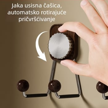 Zidni držač za sušilo za kosu s usisnom čašom, bez bušenja, za kupaonicu