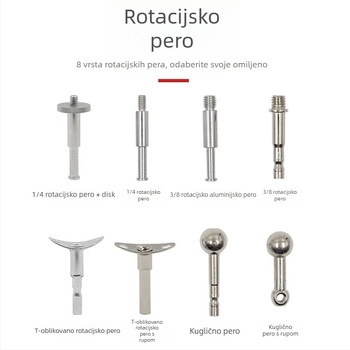 Konzolni stolni nosač s dugim ramom za LED lampu, mikrofon i moksibustija; sklopivi okvir.