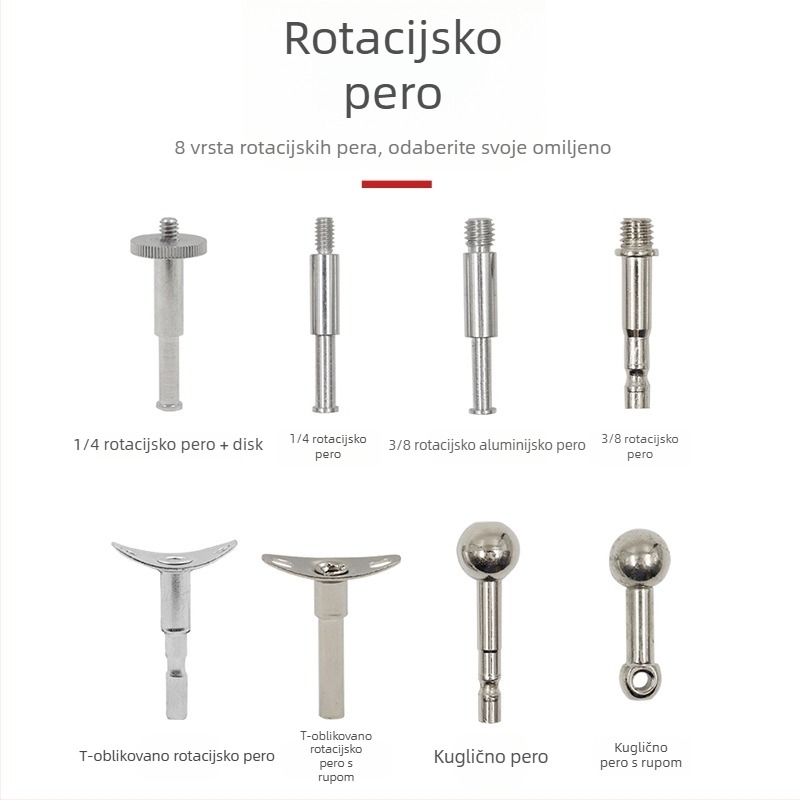 Konzolni stolni nosač s dugim ramom za LED lampu, mikrofon i moksibustija; sklopivi okvir.