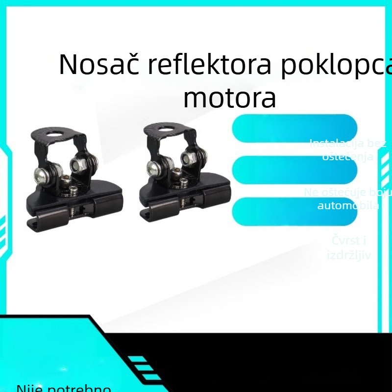 Držač bez bušenja za kapotu za terenska vozila — LED traka za rasvjetu i rubni nosač za LED reflektor