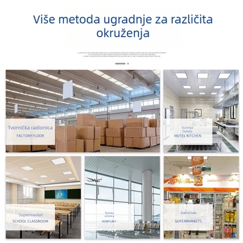T8 dvostrani trokutasti nosač LED lampe, aluminijska legura, za čiste prostore i bolničko osvjetljenje