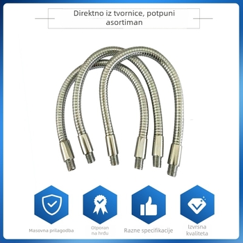 Prilagodljiva metalna fleksibilna cijev za stalak stolne lampe, vanjski promjer 2,5–40 mm, uzorak prema crtežima, 25 godina tehničkog iskustva u osvjetljenju.