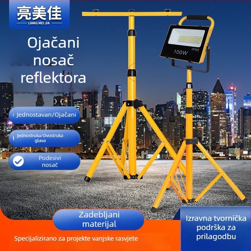 Držač LED reflektora i projektora na podnoj stativi za osvjetljenje pri prijenosu uživo
