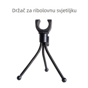 Set dodatne opreme za noćno ribolovno osvjetljenje: prilagodljivi držač LED lampe i ribolovna svjetiljka
