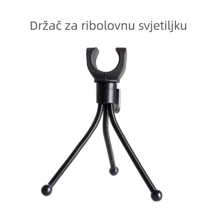 Set dodatne opreme za noćno ribolovno osvjetljenje: prilagodljivi držač LED lampe i ribolovna svjetiljka