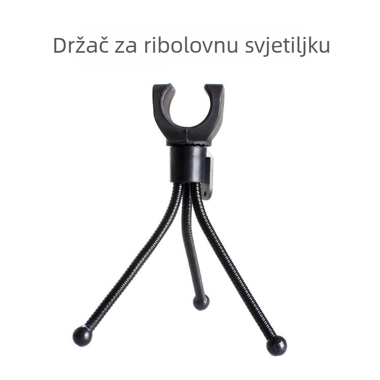 Set dodatne opreme za noćno ribolovno osvjetljenje: prilagodljivi držač LED lampe i ribolovna svjetiljka