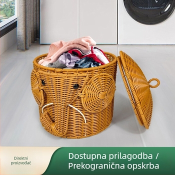 Male košare za skladištenje u obliku slona, slatkog dizajna, za dnevni boravak i garderobu.