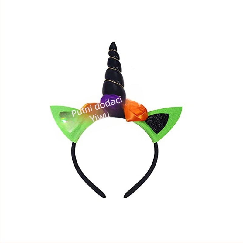 Dječja traka za kosu s jednorogom – slatka Halloween dodatak