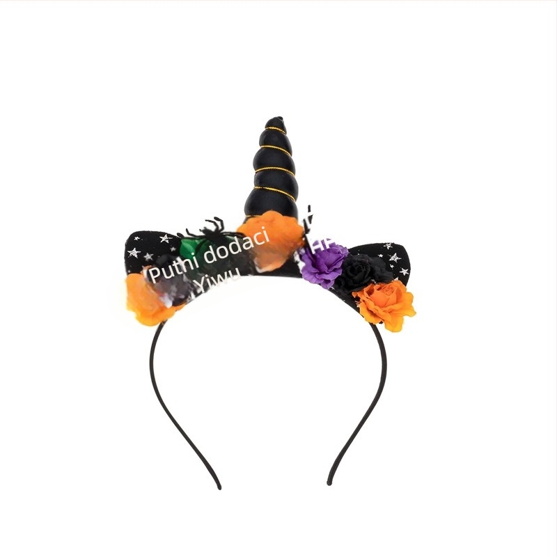 Dječja traka za kosu s jednorogom – slatka Halloween dodatak