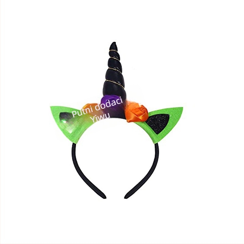 Dječja traka za kosu s jednorogom – slatka Halloween dodatak