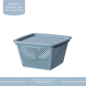 Plastična košara za skladištenje s prozračnim dizajnom, odvodna košara za kuhinju za pranje, košara za hamster, višenamjensko skladištenje.