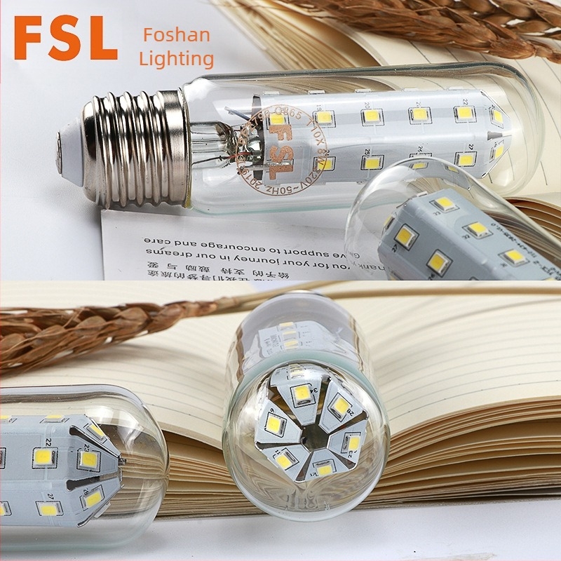 Foshan Lighting iznimno jasna LED žarulja, energetski štedljiva stolna lampica, E27/E14 navoj, bijela cilindrična kukuruzna lampica