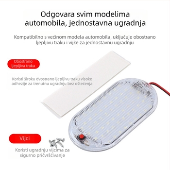 LED rasvjeta za prostor kamiona – iznimno jaka LED traka, osvjetljenje za karavan/RV, kampiranje, unutarnje čitanje, noćno svjetlo