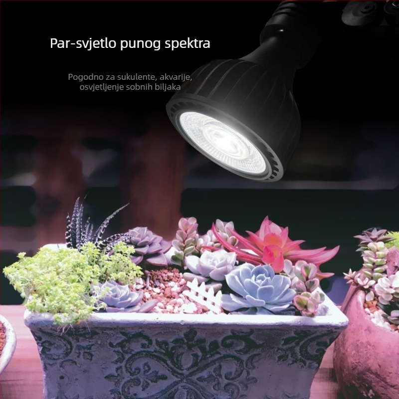 LED PAR38 rasvjeta za biljke s potpunim spektrom i zaštitom očiju, 30W, E27, CRI 98, 3000K/4000K/5800K