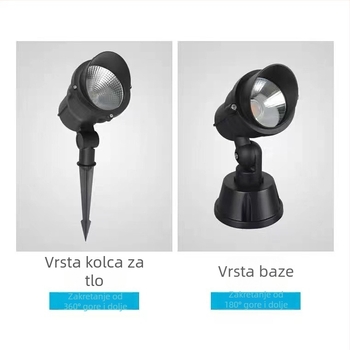 LED vanjski vodootporni COB reflektor za drvo, 220V, 30W, dvorišni krajolik, zidno svjetlo