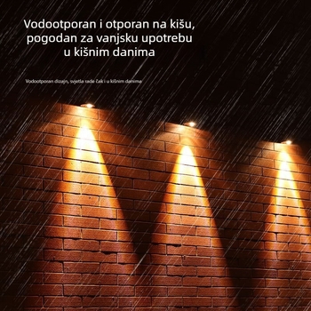 Novo vanjsko vodootporno zidno svjetlo za vilu – fasadno zidno svjetlo, dekor dvorišta, balkon i hodnik – jednostrani usmjeren spot