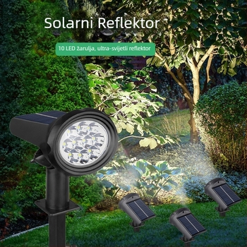 Solarni vrtni reflektori – vanjska svjetla za tlo, LED vodootporne svjetiljke za travu i drveće